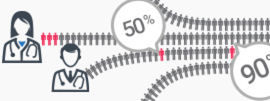 Icon representing the flow of data